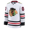 Chicago Blackhawks Dresy Personalizované Fanatics Premium 2024-25 Bílý Venkovní - Pánské